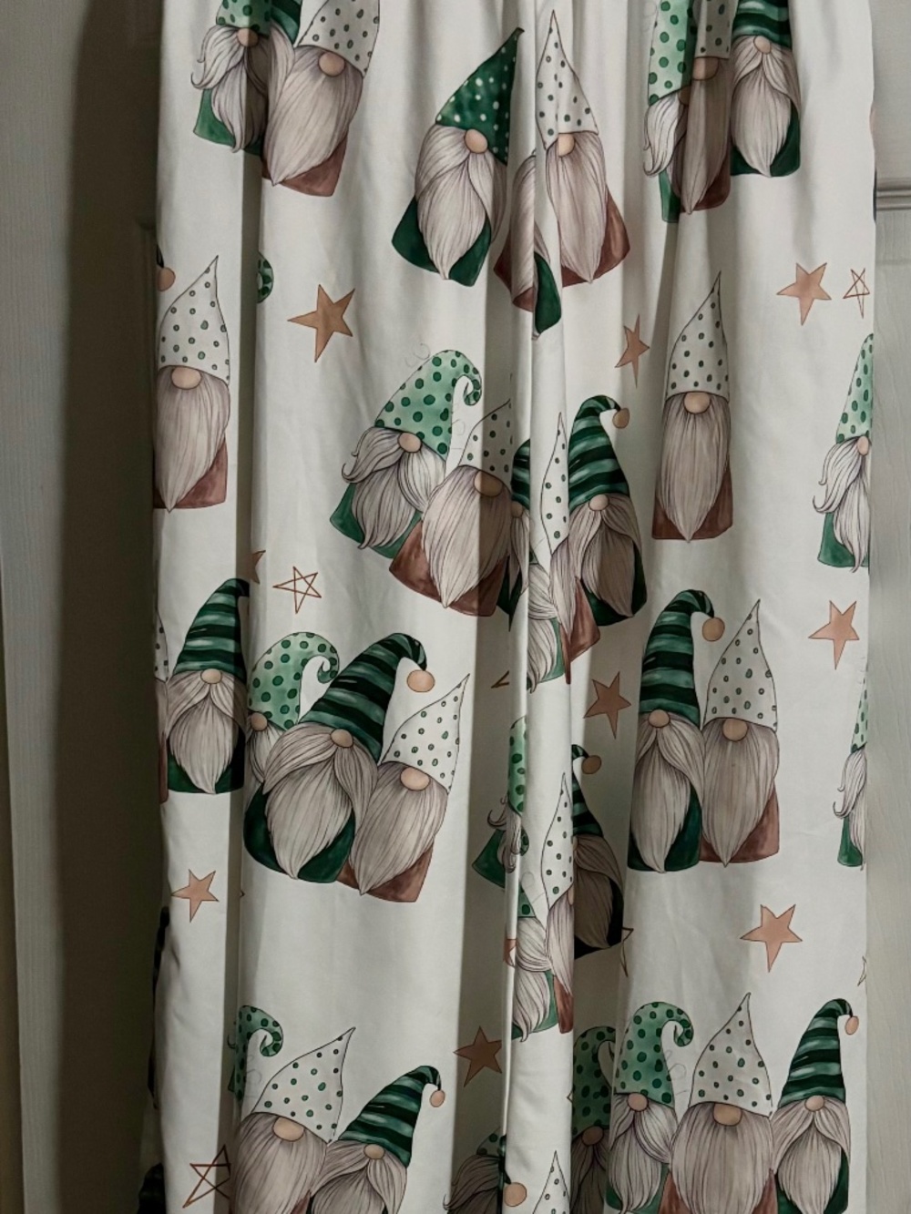 Christmas Gnome Print Maxi Skirt